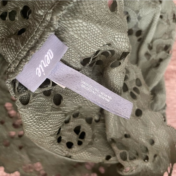 Aerie Green Lace Long Lined Bralette Size Small - Picture 3 of 4